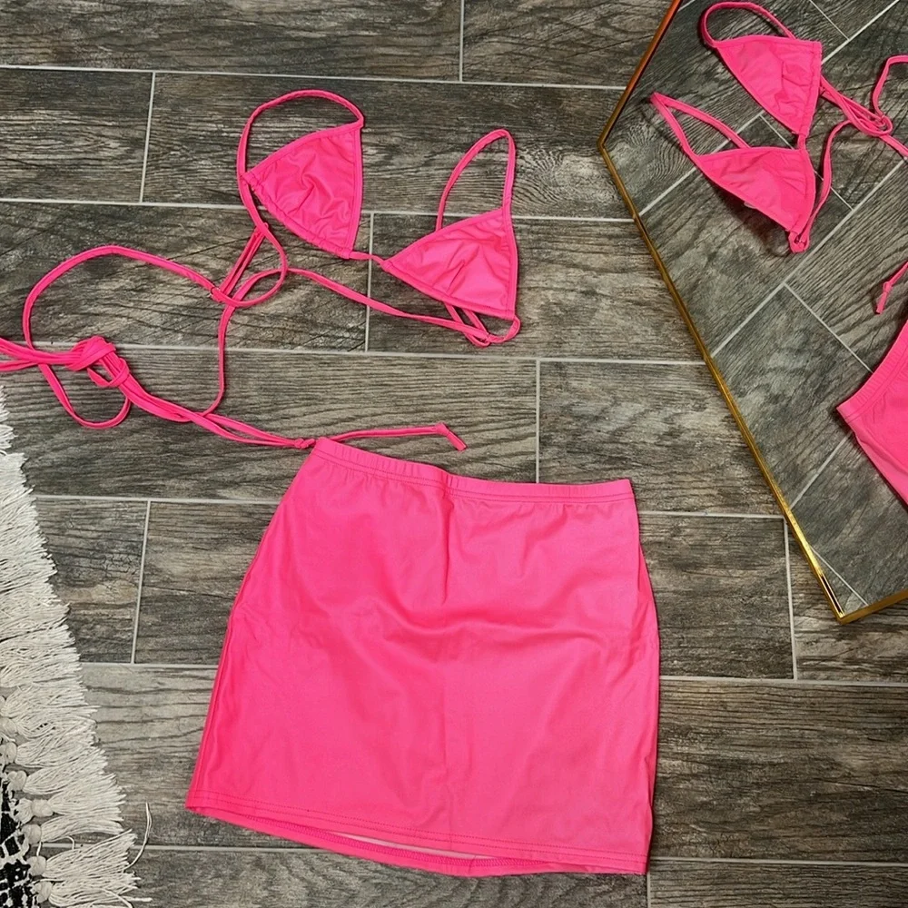 Cute reflective set hot pink